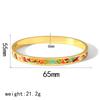 Modern Stainless Steel Cuff Bracelet With Engraved Pattern For Elegant Summer Style