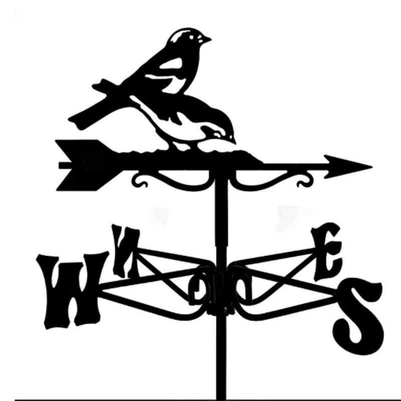 Wetterfahnen-Ornament aus Edelstahl für den Außenhof