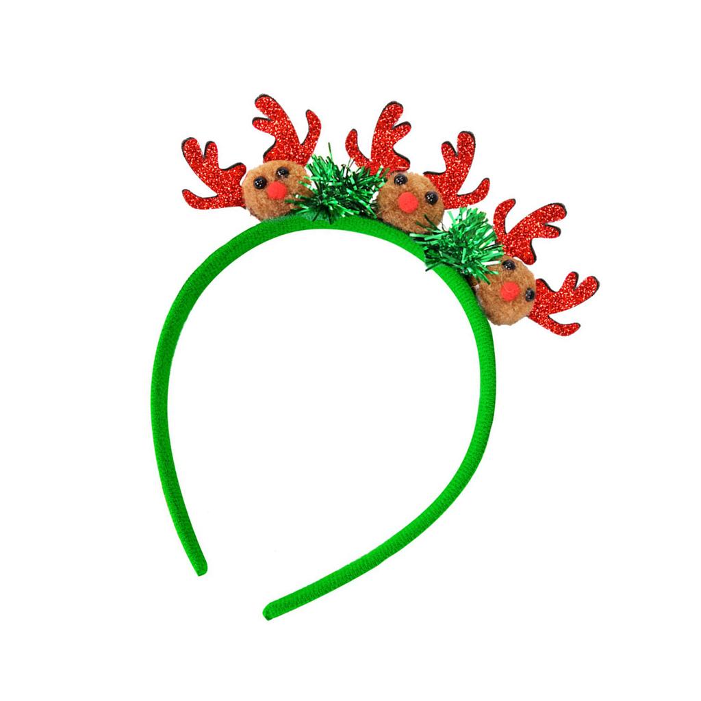Christmas Hairband Glittering Powder Festival Theme Headband for Adult Kids Holiday Celebration Headdress Party Supply
