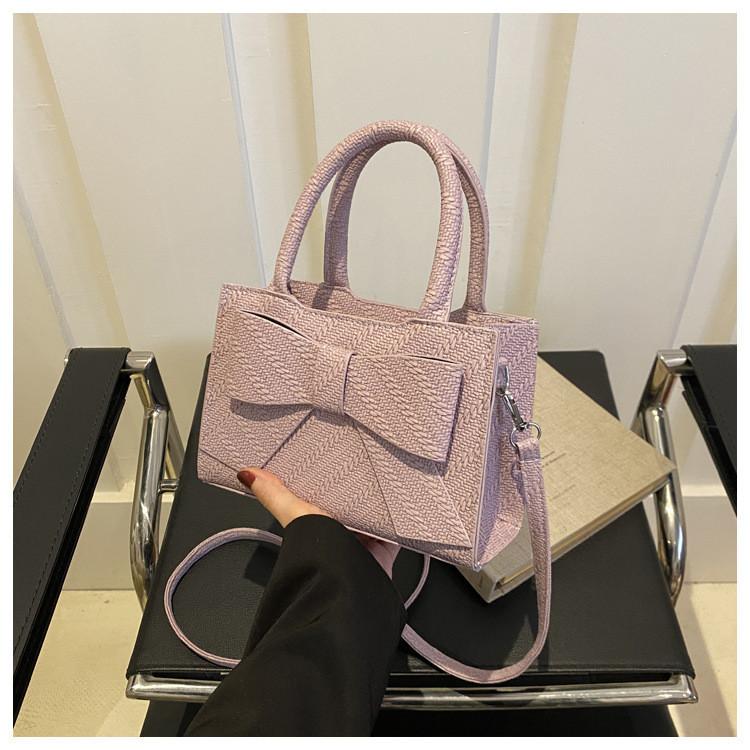 Stylish Casual Commuter Single Shoulder Handbag With Butterfly Bow Design In 2024 фиолетовый