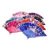 Dance Wedding Party Lace Silk Folding Hand Held Flower Pattern Fan