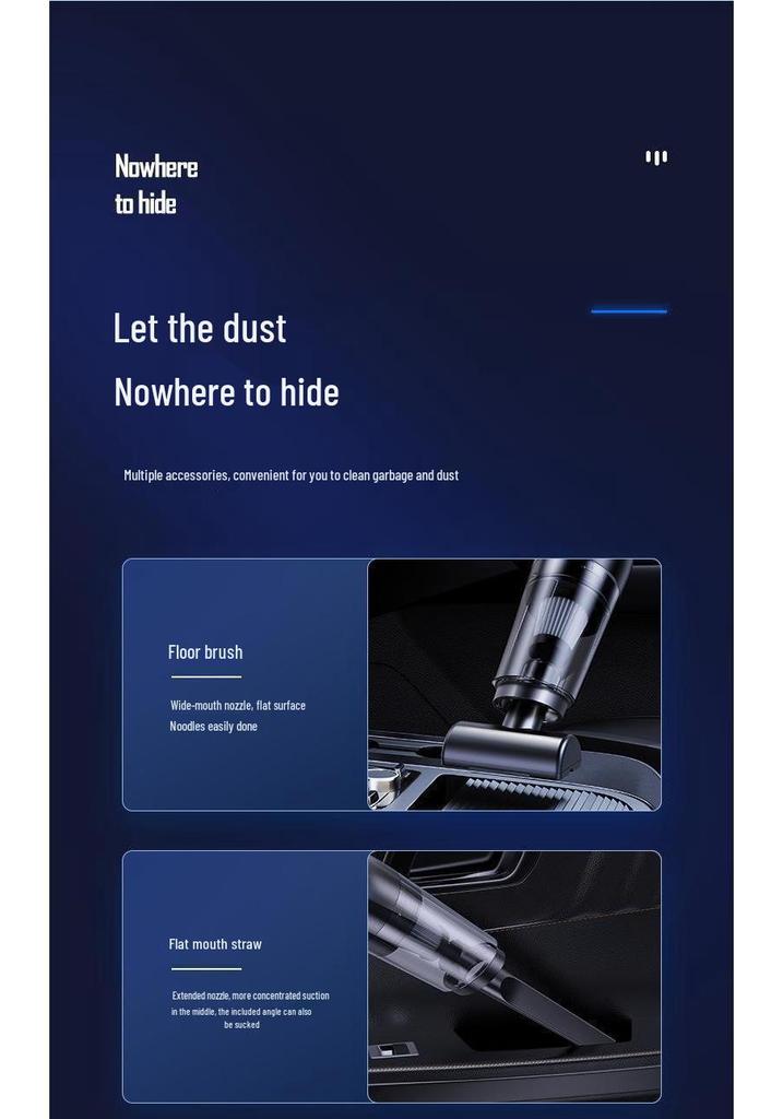 2026 High-Power Wireless Handheld Car and Home Vacuum Cleaner