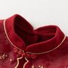 David Bella Girls' Chinese Style Mesh Plush Winter Dress