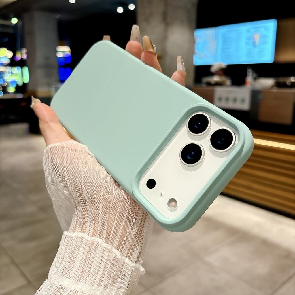 Official Liquid Silicone Fluorescence Candy Color Phone Case For iPhone 17 Air Pro Max Original Colorful Shockproof Bumper Cover