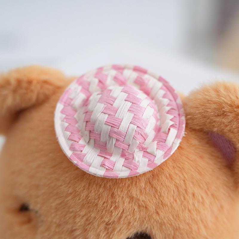 Adorable Yellow Butter Bear Plush Keychain With Cute Hat Perfect For Collectors