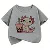 Y2k Animal Graphic Kids Tshirts Summer Short Sleeve Tees Cartoon Boys Girls Clothes Kawaii Tops Y2K Children Tshirt