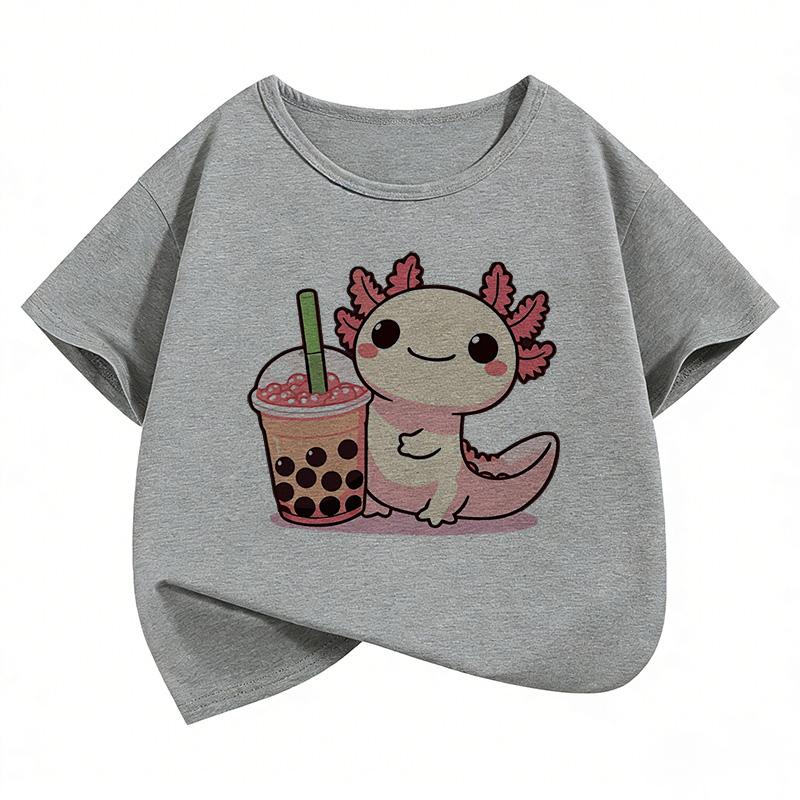 Y2k Animal Graphic Kids Tshirts Summer Short Sleeve Tees Cartoon Boys Girls Clothes Kawaii Tops Y2K Children Tshirt