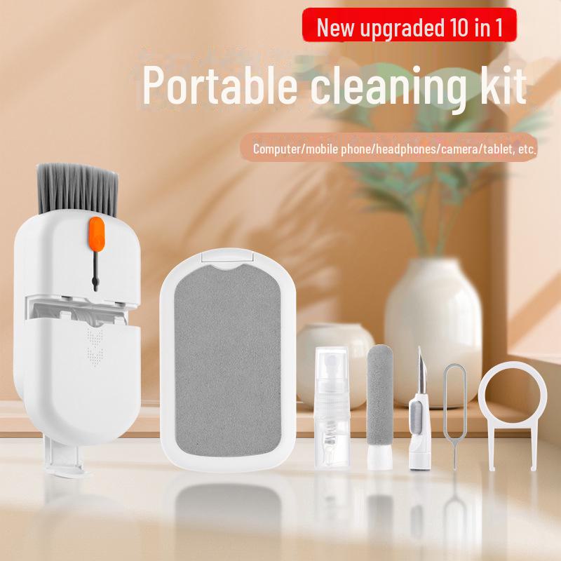 

2023 Многофункциональный набор для чистки компьютера и телефона 5 в 1 с щеткой для очистки клавиатуры от пыли