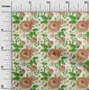 oneOone Cotton Flex Brown Fabric Floral Sewing Craft Projects Fabric Prints By Yard 40 Inch