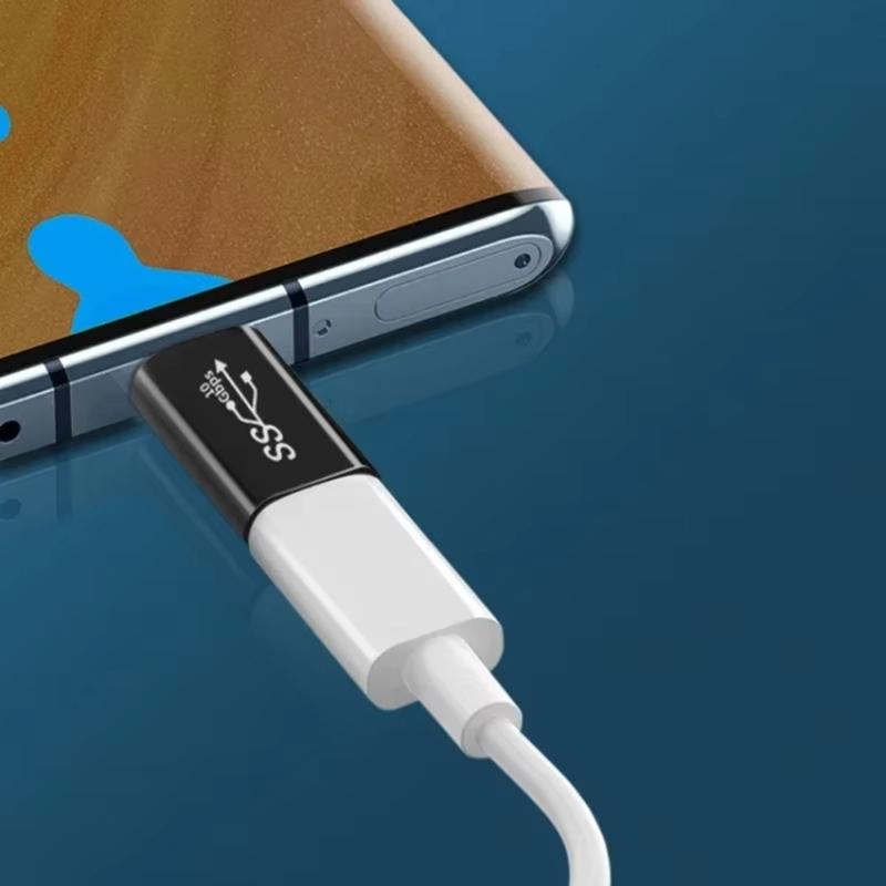 2PCS USB3.1 Type C Fast Adapter with Male Female Head Optional for Easy Connection and Fast Speed Data Transfer