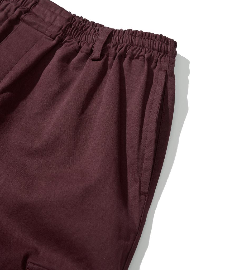 Basrak Combat Cargo Cotton Pants Burgundy