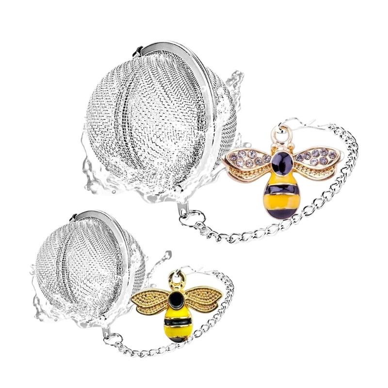 Pack Of 2 Themed Tea Infusers Holiday Nature Designs Decorative Pendant Creative Tea Strainers For Gifting