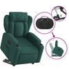 Recliner with Rising Function Dark Green Fabric