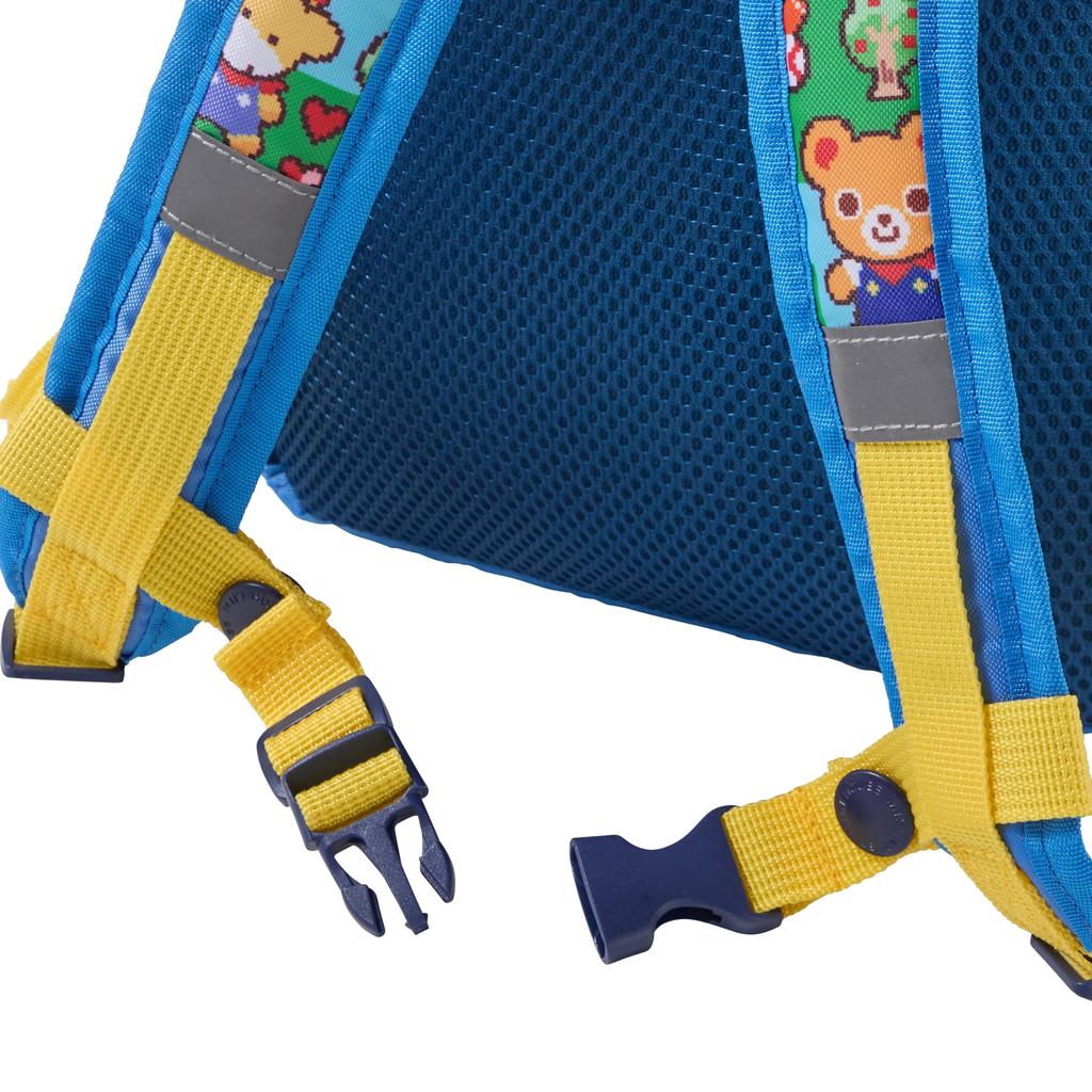 MIKIHOUSE Retro Video Game Print Kids Backpack Rucksack S 6L Polyester Oxford Bear Rabbit Boys Girls Baby Children