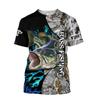 T-shirt Homme Sport Extérieur Séchage Rapide Respirant Impression Pêche 3D Uniforme Pêcheur Vêtement Décontracté Urbain Manches Courtes Haut d'Été
