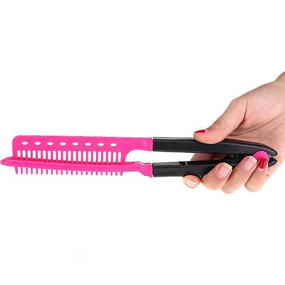 Haarglätter Haarkleid Styling V-Form Kamm DIY Salon Friseur