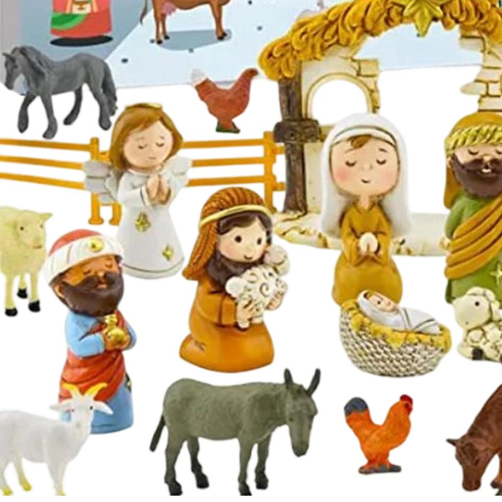 24Day Nativity Advance Festival Gift Interesting Christmas Boys And Girls Festival Gift Christian Advent Countdown Calendar 2026