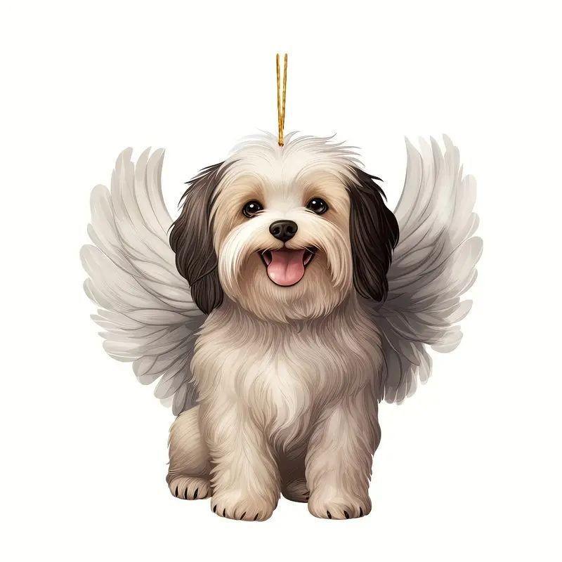 

Забавное акриловое украшение для автомобиля в виде собаки, причудливый мультяшный стиль, идеально подходит для дома, автомобиля и