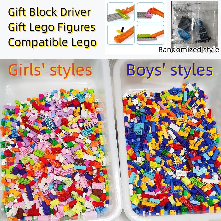 Dětské hračky Stavebnice Dárkový talíř Figurka 260g Asi 200ks Puzzle DIY pro děti 16 barev/smíšené barvy/chlapecký/dívčí styl