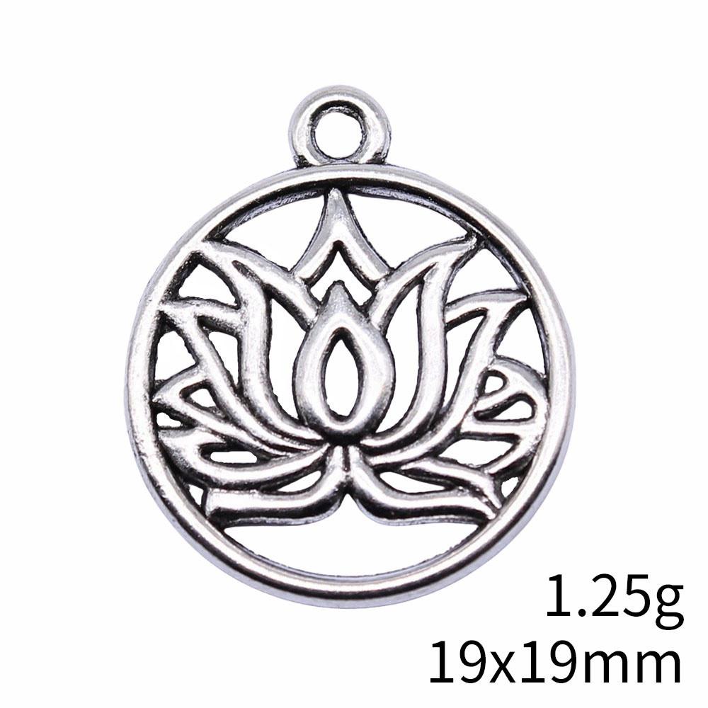 Back To School Bag Charms Rose Lotus Charms Pendant Women's Bags Bracelet Pendant