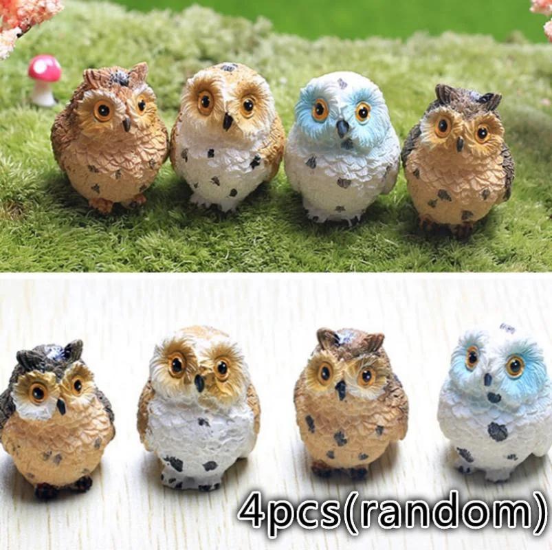 

4 шт. Маленький монах Милые животные Смола Поделки Микроландшафт DIY Украшения Цветочный горшок Садовое украшение Миниатюра 1pcs