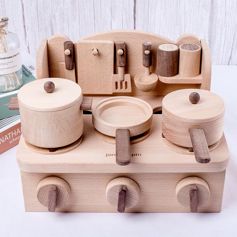 

Mini Kitchen Playset for Girls: Real Cooking Dollhouse Toy for Ages 1-5 Standard