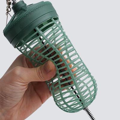 Trampa para cebo de plástico y acero inoxidable, jaula para peces, alimentador, aparejos de pesca, apto para cangrejos, langostas, camarones y cangrejos de río.
