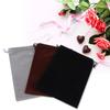 3Pcs Flocking Cloth Drawstring Pouch DustProof Storage Bag for Jewelry Gift Candies Phone