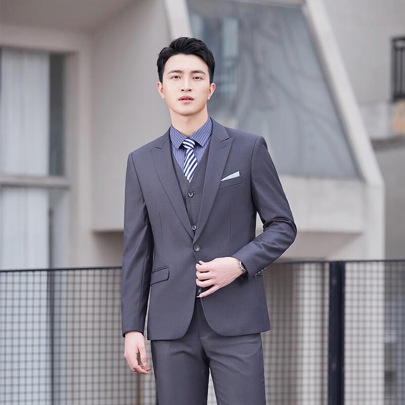 

Классический деловой костюм Trolman с одной пуговицей 4XL