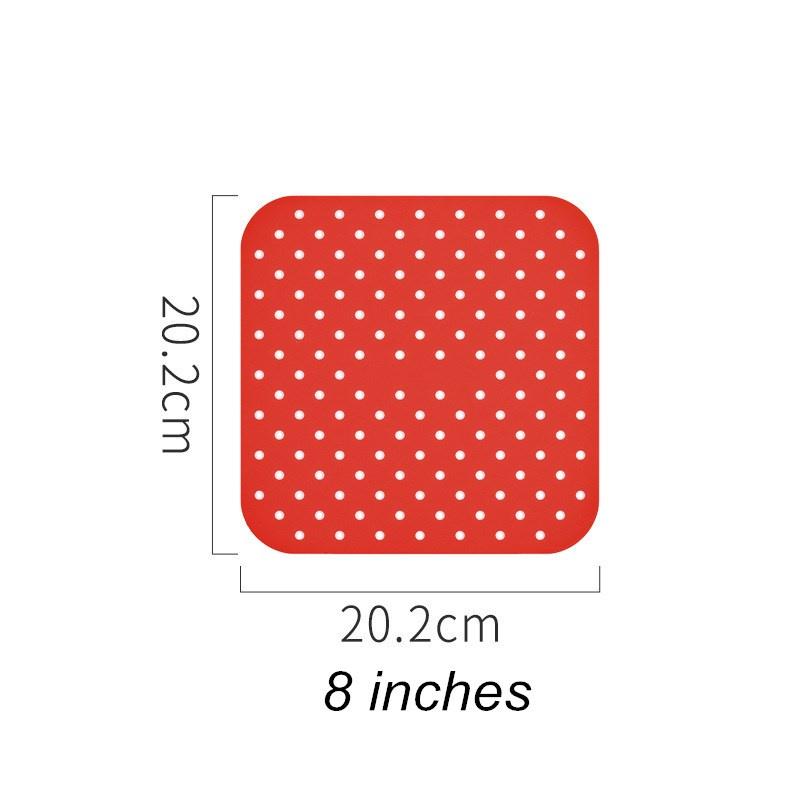 Cookware Reusable Air Fryer Lining Non-slip Silicone Pad Air Fryer Supplies Square Air Fryer Accessories Kitchen Tools Gadgets