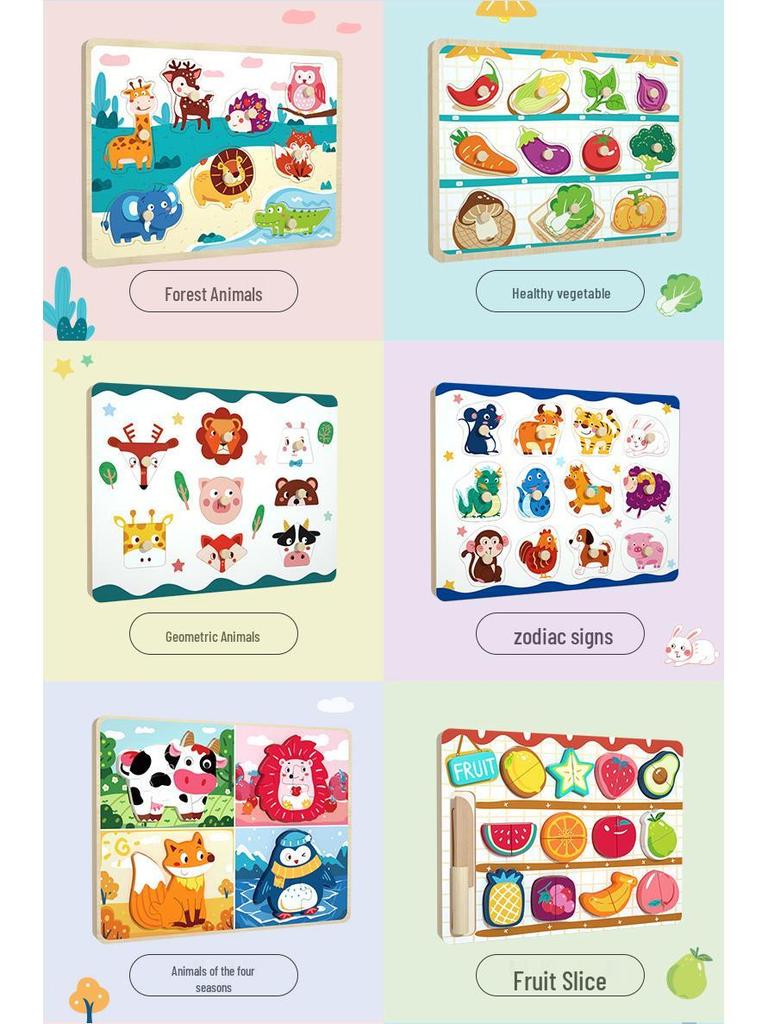 Baby Shape Matching Blocks Puzzle for Toddlers - Educational Toys for 1-Year-Old Boys and Girls