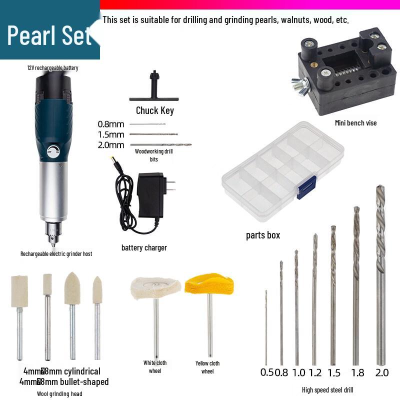 

SHEYUE 12V Variable Speed Mini Electric Grinder Kit CN plug (adapter included)