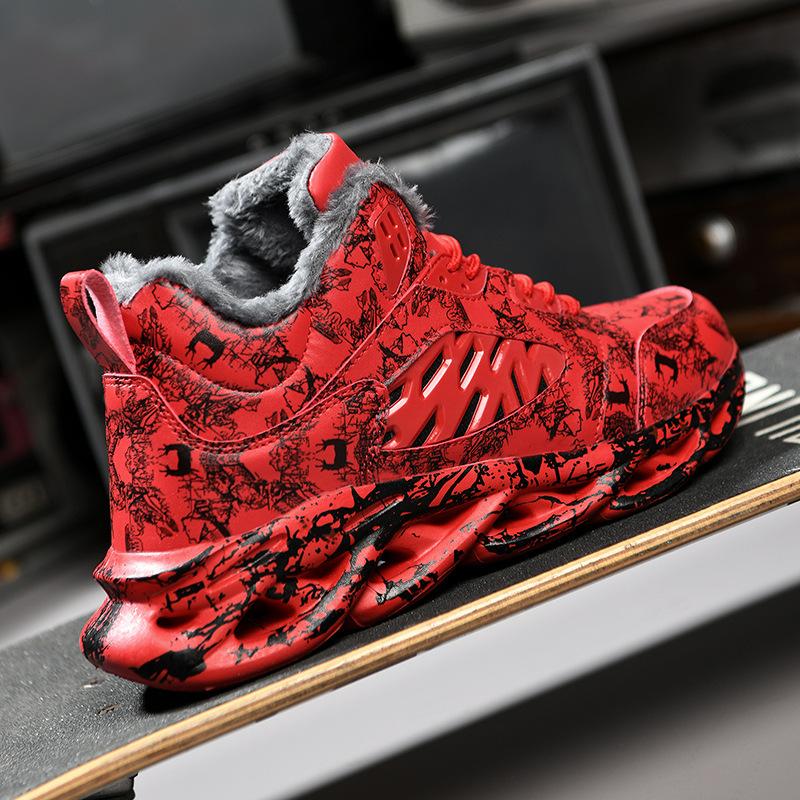 Men's trend versatile thick-soled heightening Korean version breathable running large-size men's shoes sports trendy shoes basketball shoes