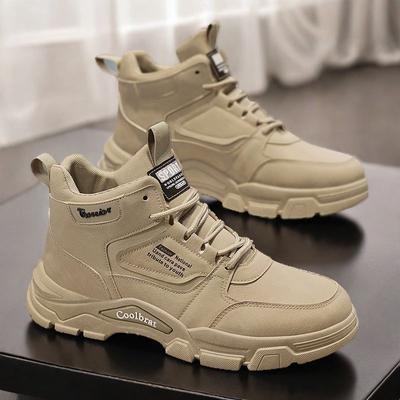 Herren High-Top Schuhe 2024 Herbst neuer Trend Sport Baustelle verschleißfest Arbeitsschutz Bergsteigen Casual Workwear Wind Martin Stiefel