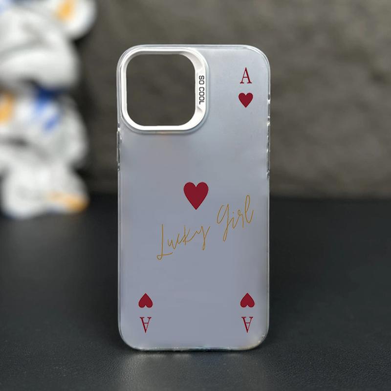 

Fashion Trend Poker Love Heart Phone Case For Samsung Galaxy S26 S24 S25 S23 Ultra S22 S21 S20 Plus FE A54 A55 Back Cover Galaxy A35