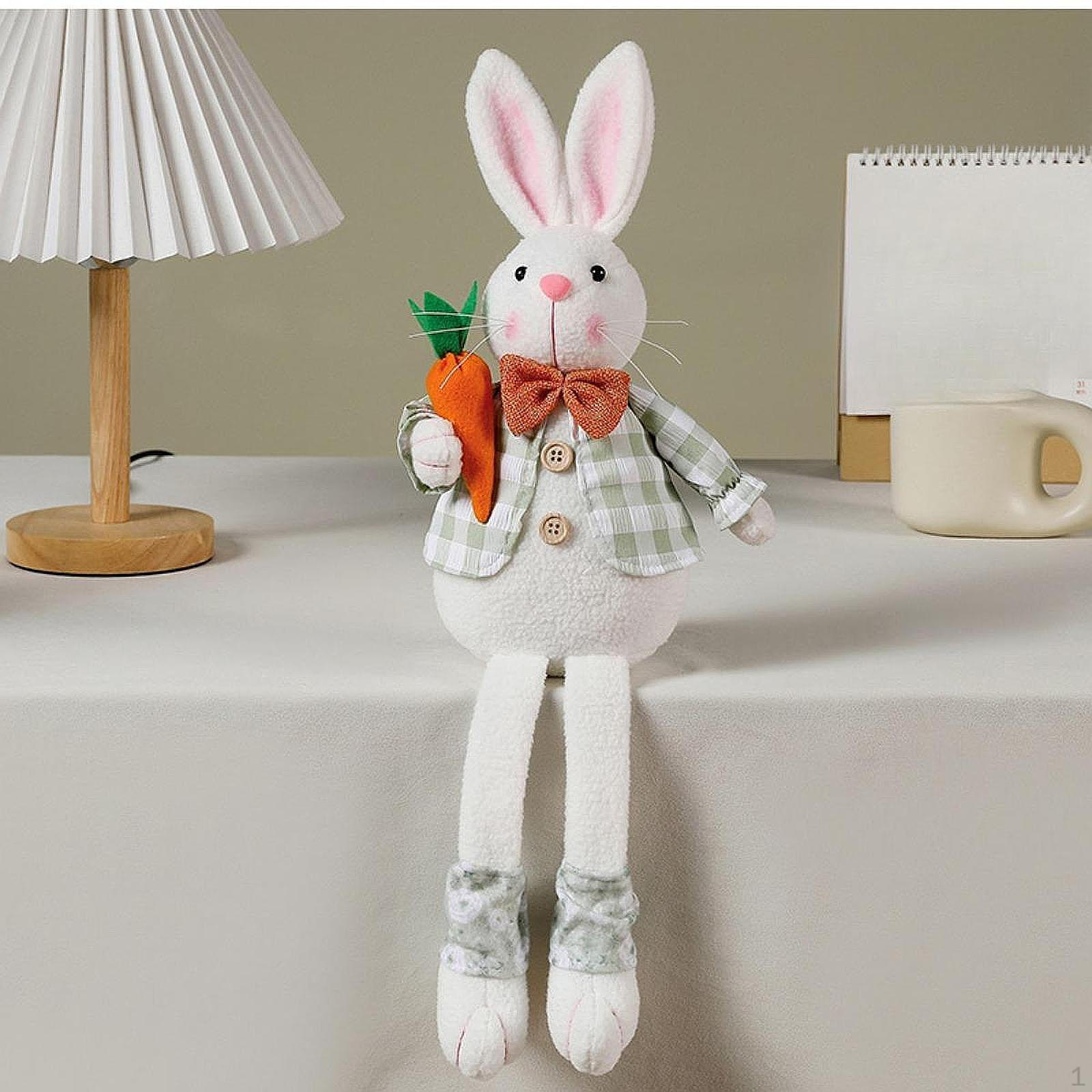 

Пасхальный кролик плюшевая игрушка в подарок, декоративная мягкая игрушка для гостиной и спальни Green Clothing