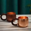 Pure Copper Mug Coffee Powder Dispenser Cups Handcrafted Beer Cup Tumbler Drinkware 200ML Outdoor Travel Cup