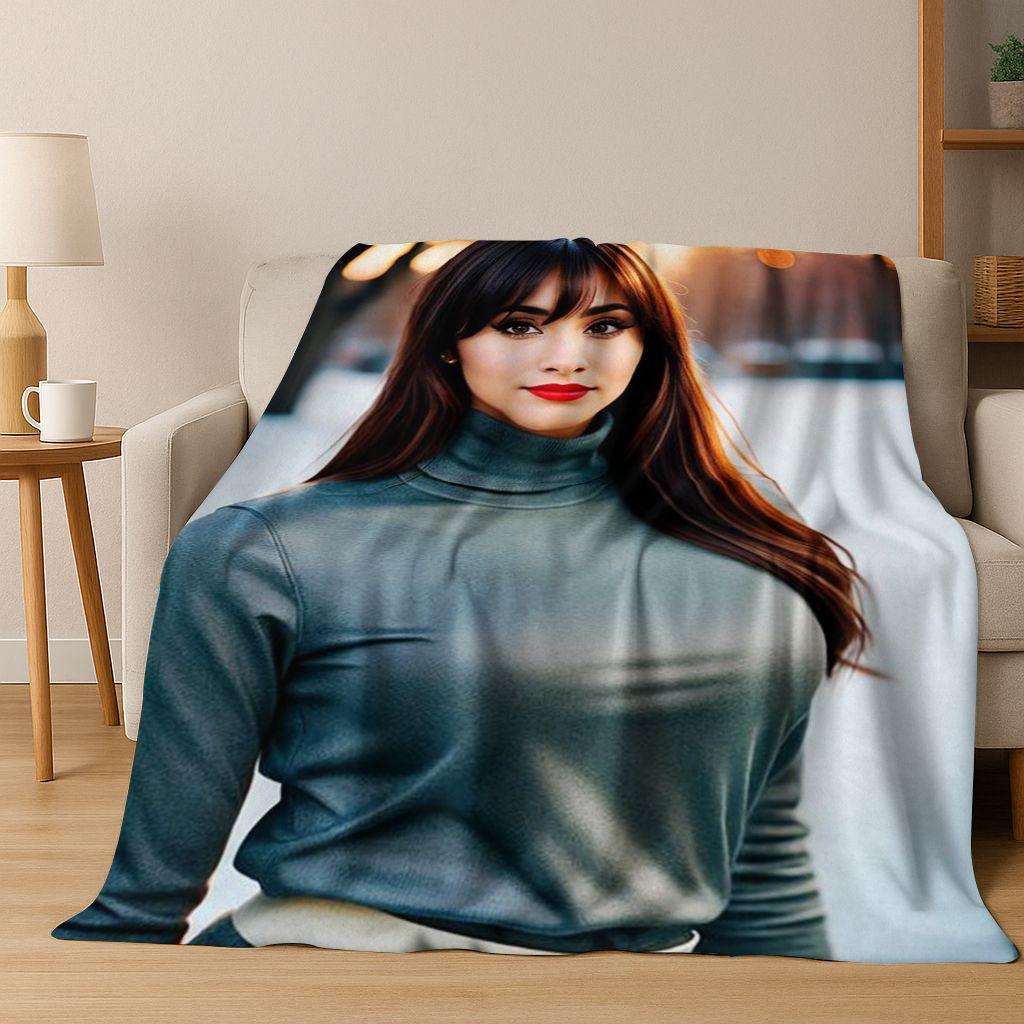 3D A-Aitana Spanish Singer Art Flannel Blanket,Cozy Soft Throw Blanket for Home Bedroom Bed Sofa Picnic Office Cover Gift Kids