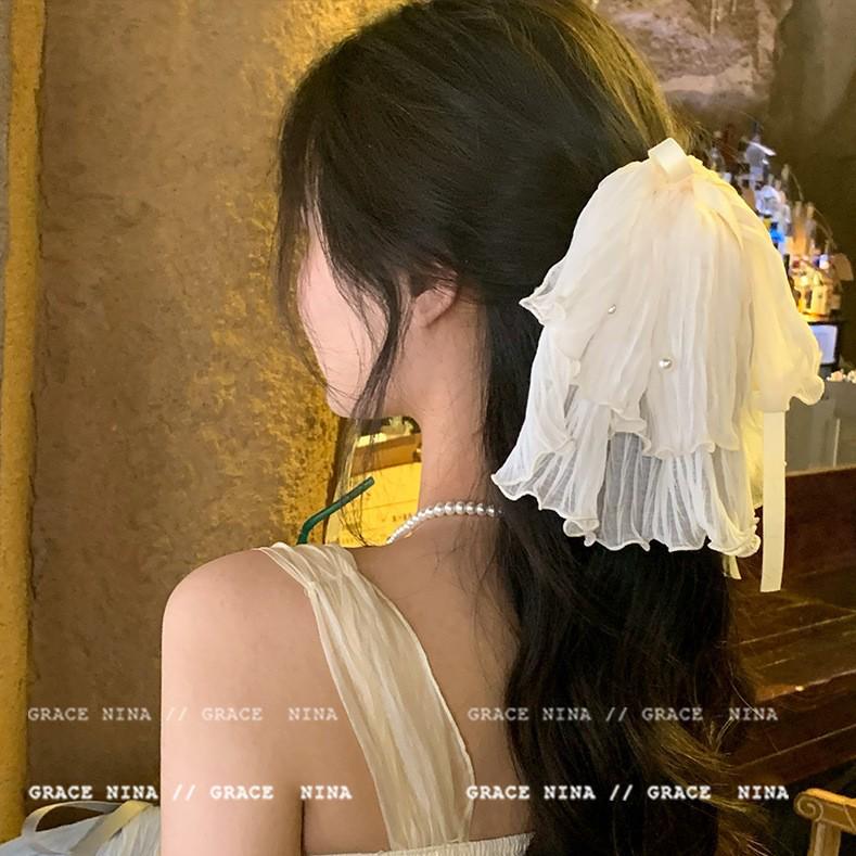 Enchanting Lily Flower Hair Clip: Elegant Shark Clip for Updos