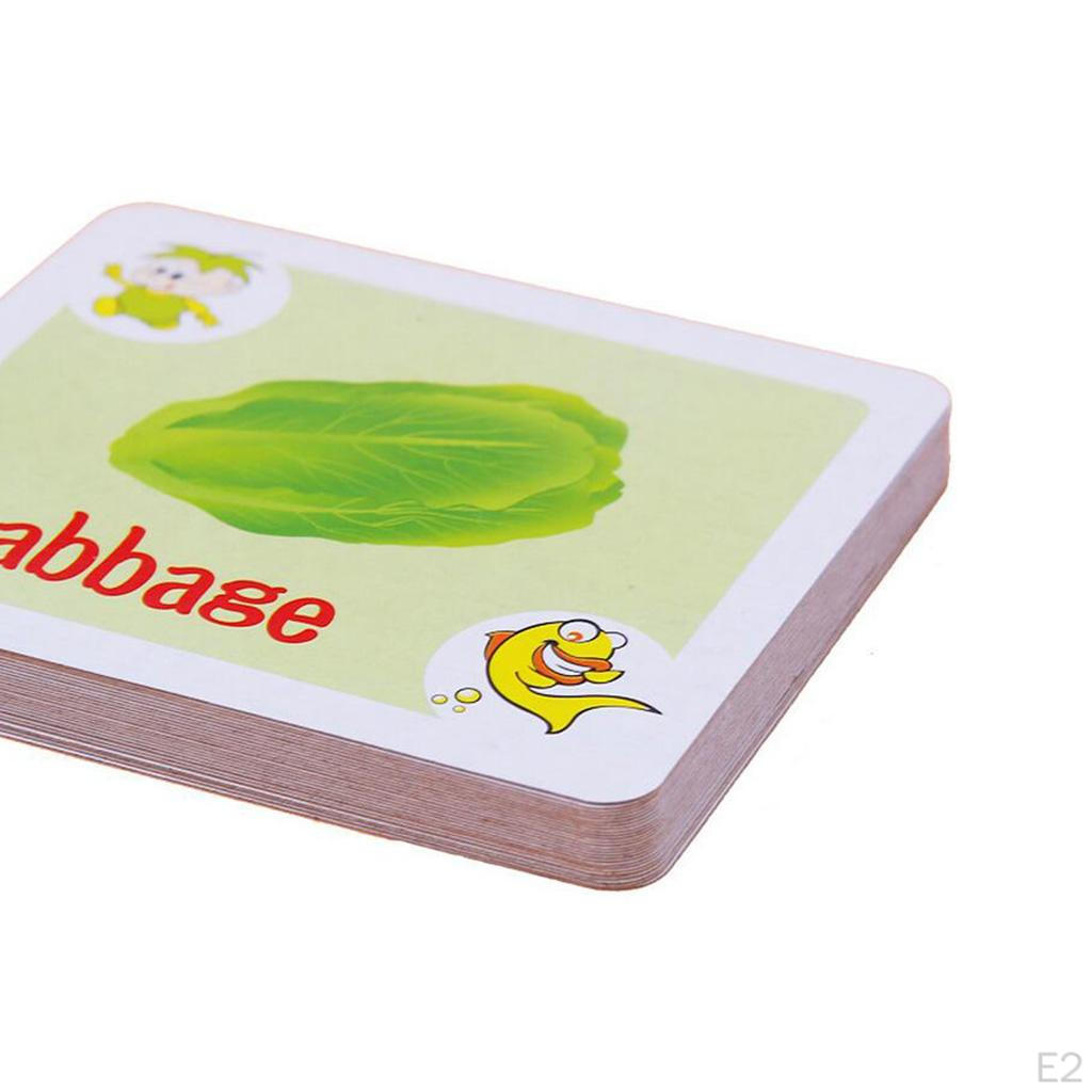 27 Pcs English Flash Cards For Kindergarten Preschool 8.9x7.5cm
