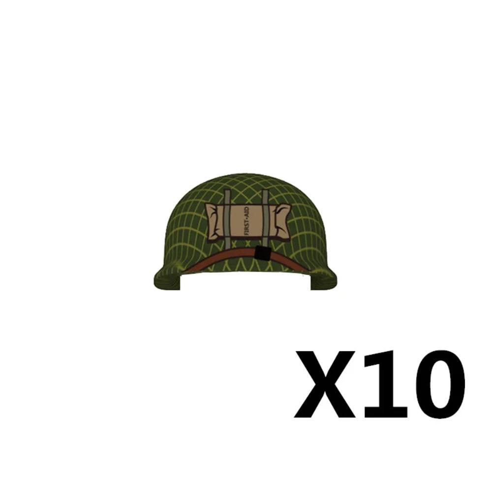 Military WWII MOC Hat Helmet Building Block German  US Soviet Soldier Figure Helmet M1 40 Beret  Accessories Brick Toy Gift K025