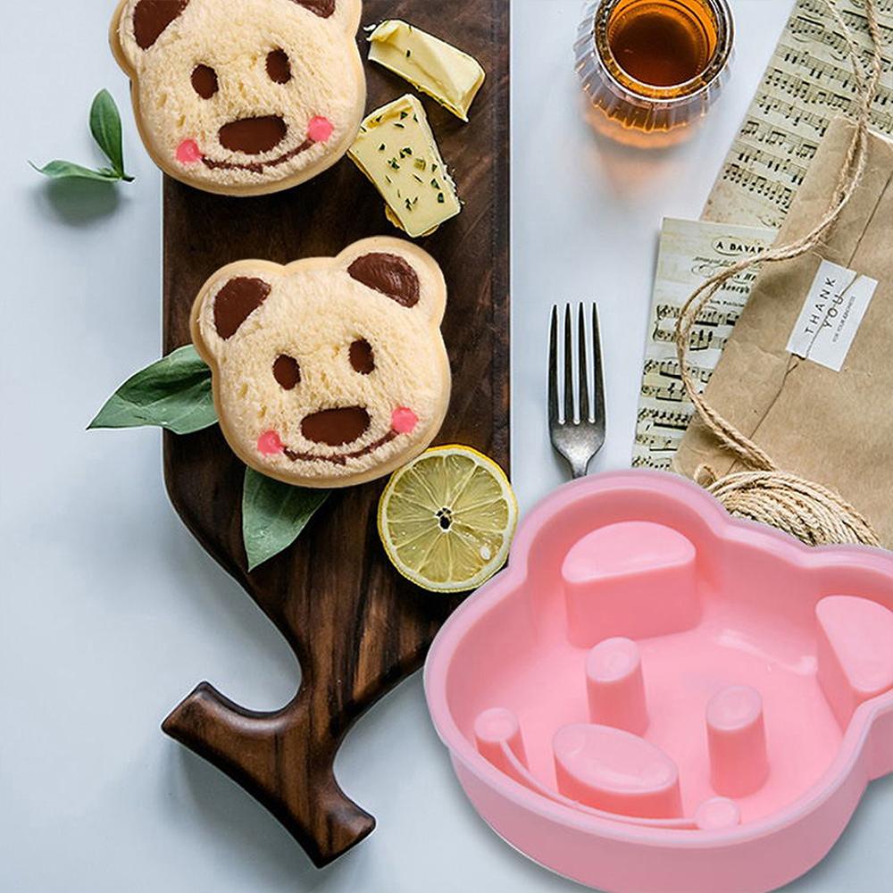 Bear Shape Sandwich Mold Cutter Bread Sandwich Shapers Biscuit Cookie Cake Mould Cutter Kitchen Breakfast Accessories