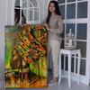Graffiti Art African Black Woman Posters and Prints Abstract African Girl Canvas Paintings On the Wall Art Pictures Wall Decor