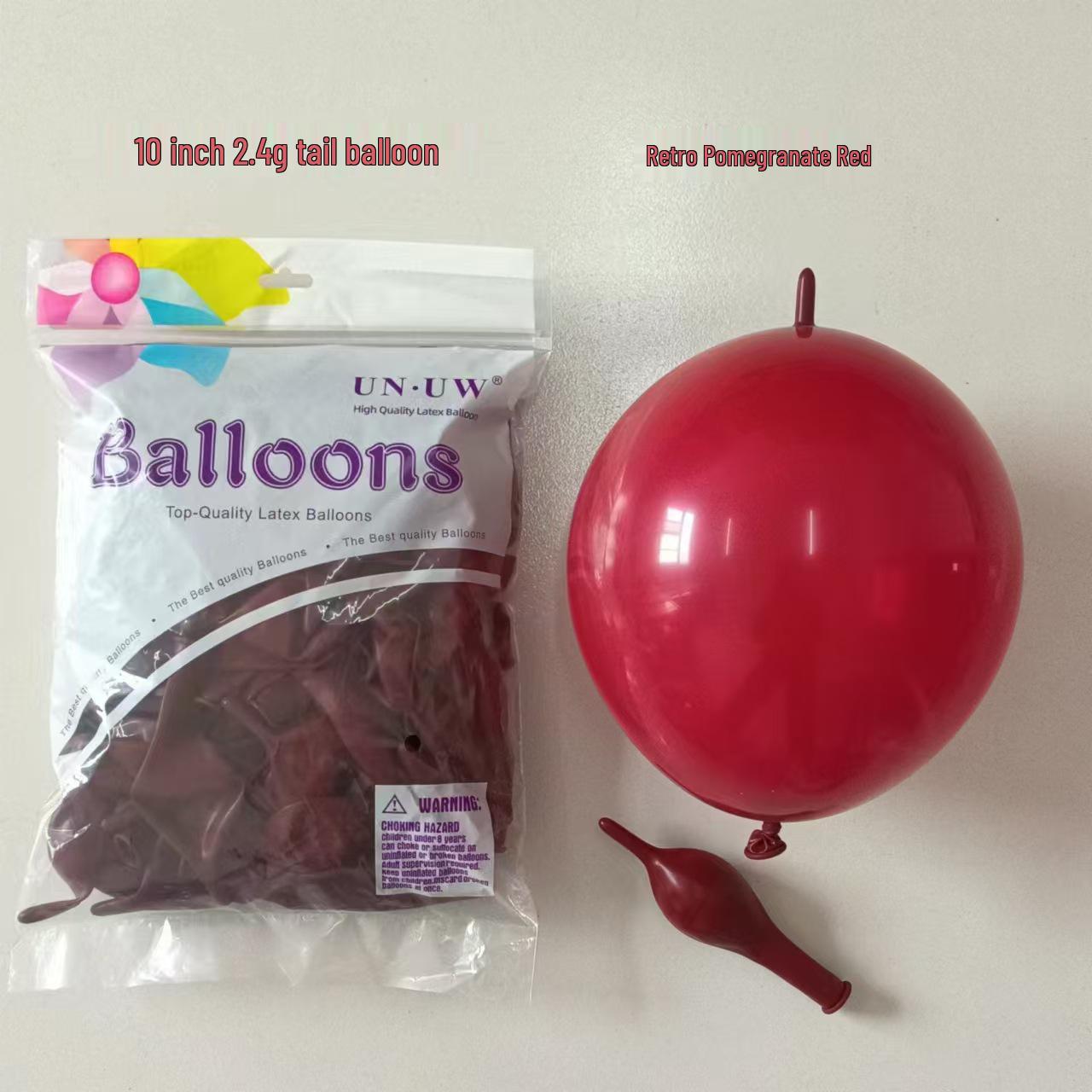 

10-inch Vintage Twilight Thickened Needle Tail Balloons with 240g Woven String - Perfect for Romantic Wedding & New Year Decorations