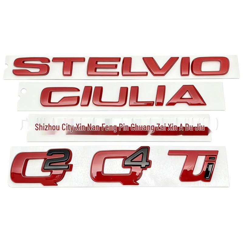 Alfa Romeo Giulia/Stelvio Veloce TI Q4 Q2 Tylny Znak Słowny