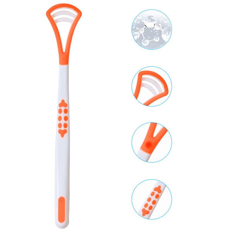 1Pcs Tongue Brush Cleaner Scraper For Oral Care Hygiene Keep Fresh Breath Remove Bacteria Plaque