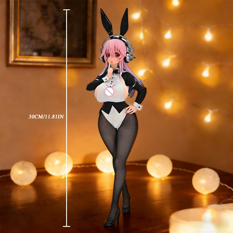 

Super Sonico New Bunny Girl Ver Collectible Figure Ambient Bishoujo Statue Ideal Holiday Gift Friends Couples 1pc for Poseable Articulated Scale