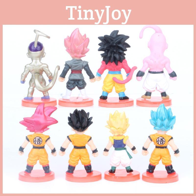 Adorable Seven Dragon Ball Pvc Figurine Q Version Buu Super Blue Red Black Goku