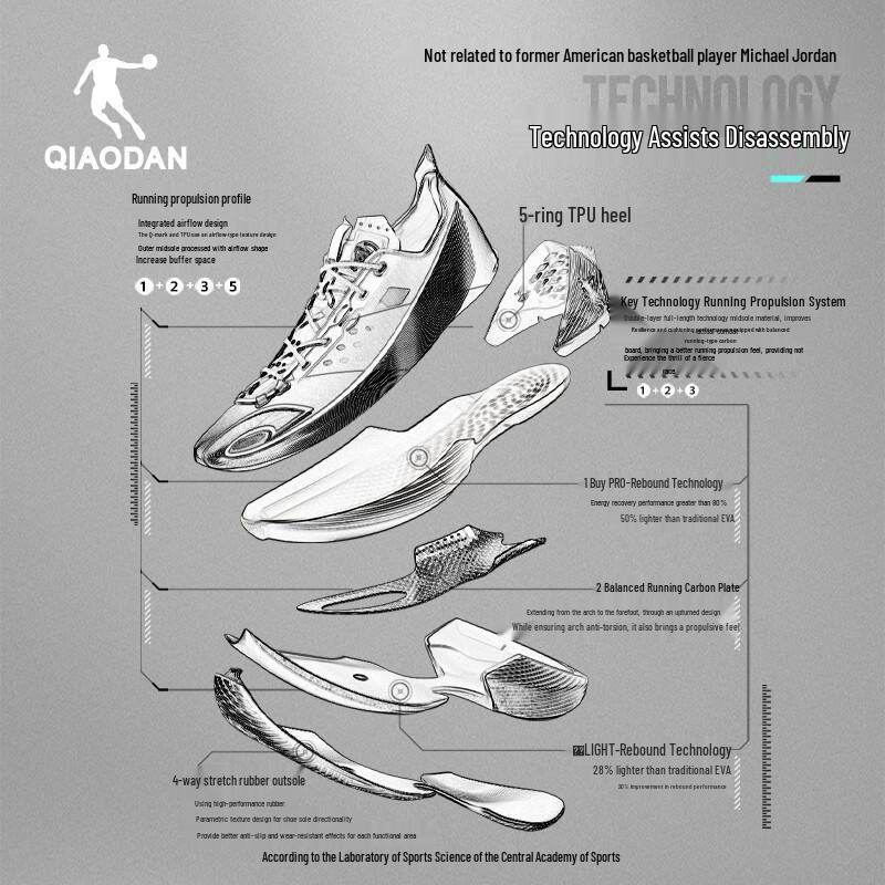Qiaodan FERISE Men's Performance Basketball Shoes