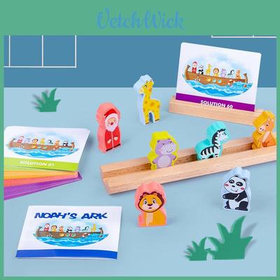 Kids Noahs Ark Wooden Stackers For Logic Skills And Imagination Building